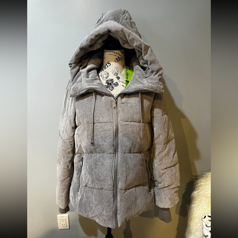 Sam Edelman Gray Puffer Jacket
